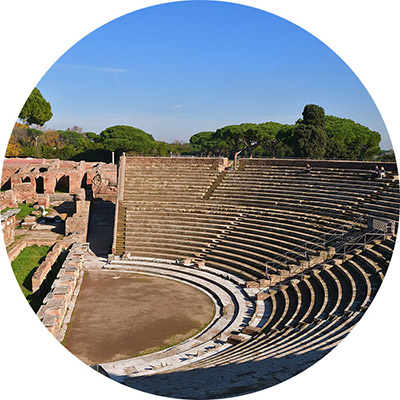 Ostia antica Teatro - Visite guidate Roma - Tour guidati personalizzati - Guided tours of Rome